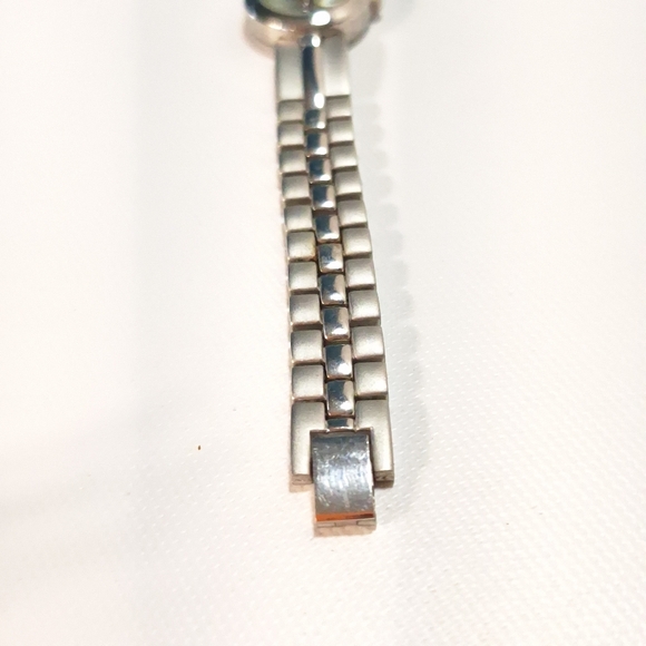 Mira TWC Silver Tone & Green Ladies Quartz Wrist Watch, New Battery - Picture 5 of 8